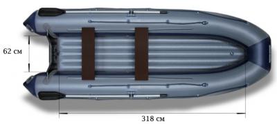 Лодка ПВХ Флагман 420 IGLA моторная